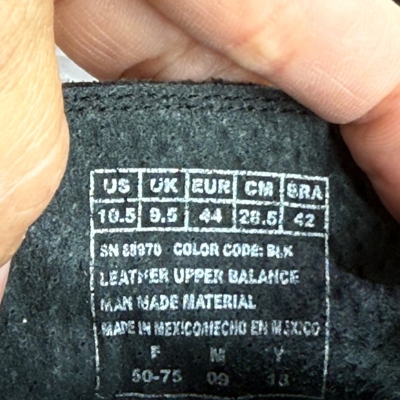 (B2)Mark Nason Los Angeles
Black Leather Lace-Up Boots with Side Zip -Men's 10.5 - Picture 6 of 12